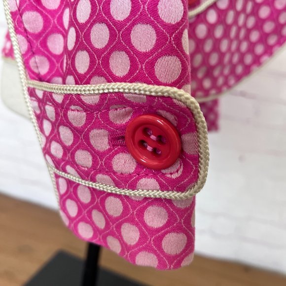 Moschino - Cheap and Chic Pink Polka Dot Blazer - Size 6 - Picture 6 of 16